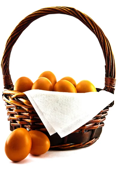 Bag with eggs — Stock Photo, Image