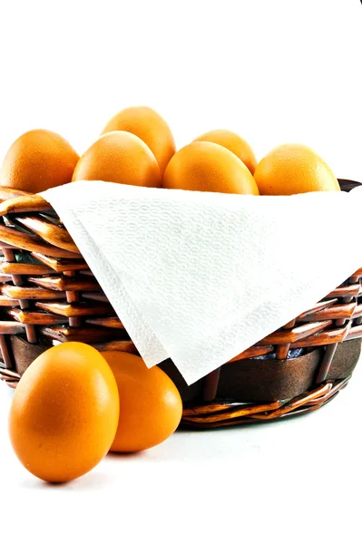 Bag with eggs — Stock Photo, Image