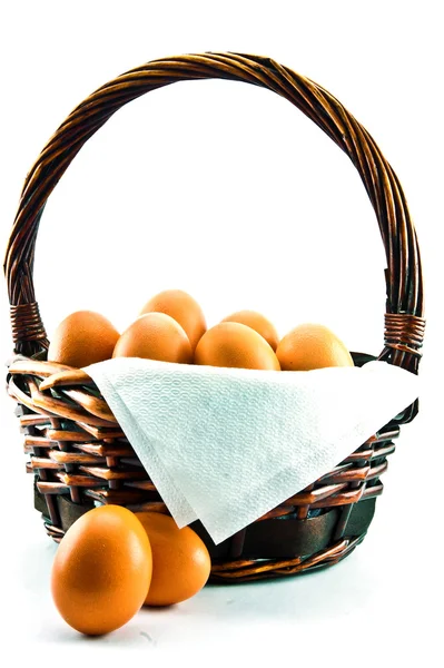 Bag with eggs — Stock Photo, Image