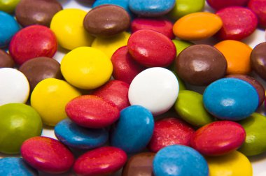 çok renkli karamel