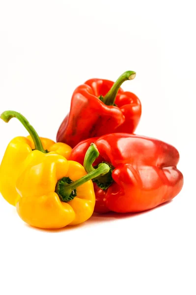 Mogen röd och gul paprika — Stockfoto