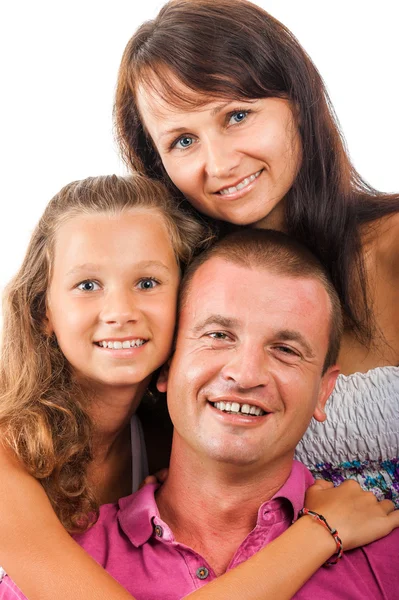 Fröhliche Familie — Stockfoto