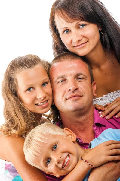 Fröhliche Familie — Stockfoto