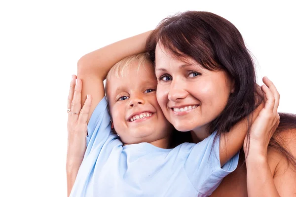 A mulher com o filho — Fotografia de Stock