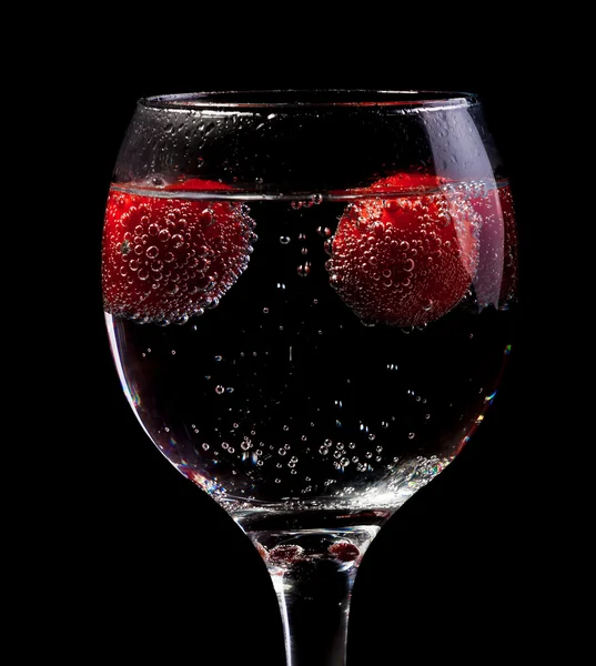 Cherry tomatoes in a glass — Stock Photo, Image