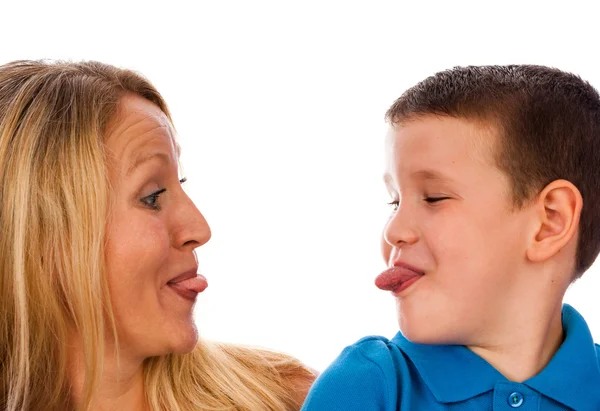 La mujer con el niño — Foto de Stock