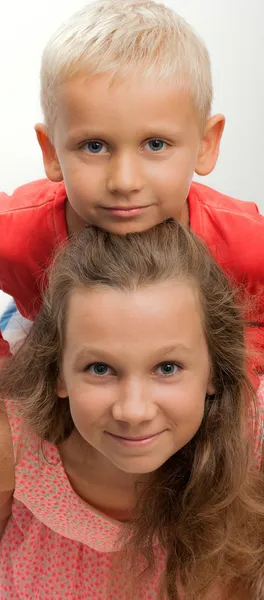 Niño y niña — Foto de Stock