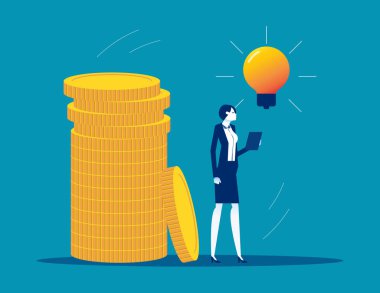 Kâr amaçlı iş fikri. Yeni proje için sponsor ve yatırımcı bulur
