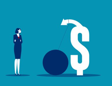 Dolar işaretinin büyümesini engeller. Ron Ball yükselen dolar işaretine bağlı.