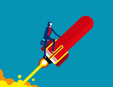 İşe başlıyorum. İş başlatma vektör çizimi