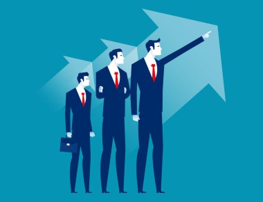 Team unity of purpose. Business vector illustration concept