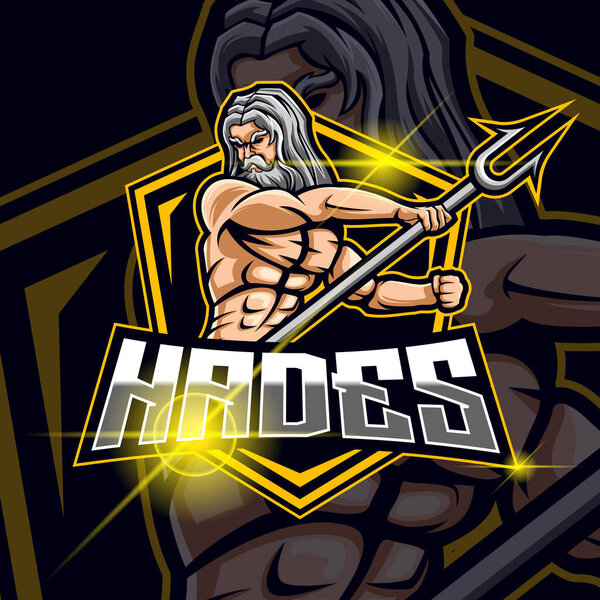 Hades E-Sport logo Design Template