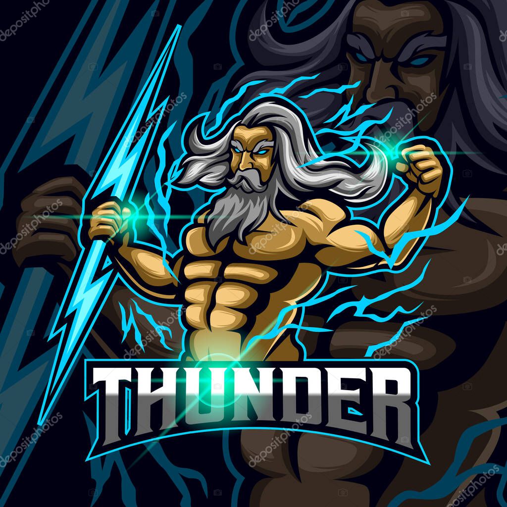 Zeus E-sport Logo Template Design