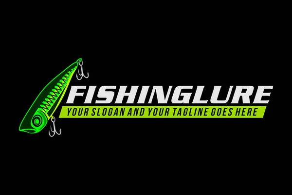 Риболовля Приваблює Рибний Логотип Дизайн Шаблону Векторні Ілюстрації Чудово Використовувати — стоковий вектор