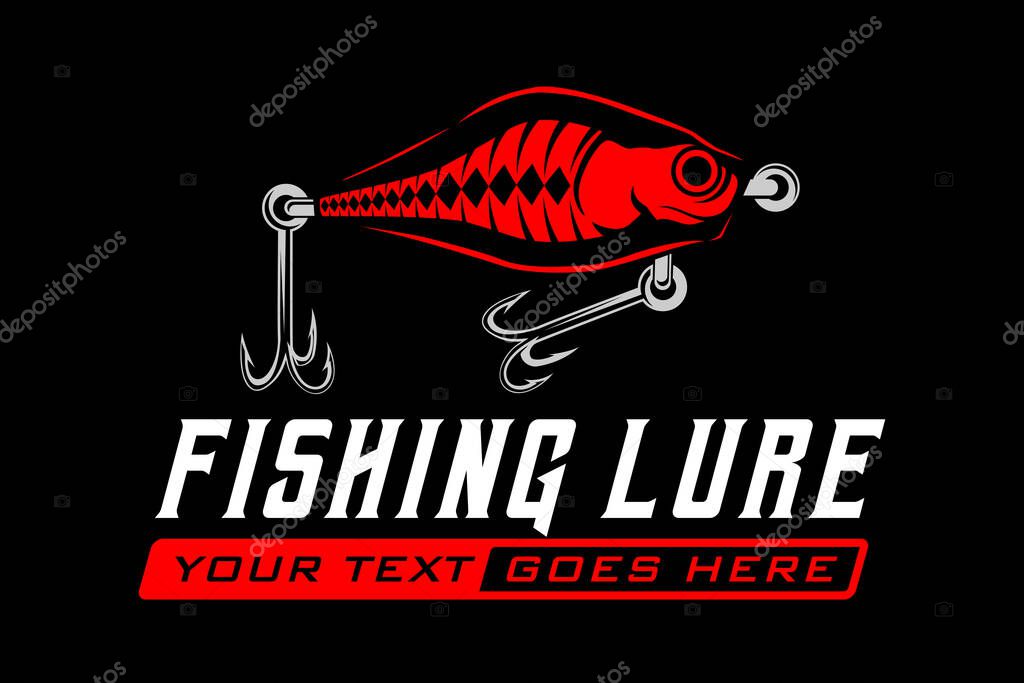 Fishing lures fish hooks logo, design template vector illustration. great to use as your fishing company logo