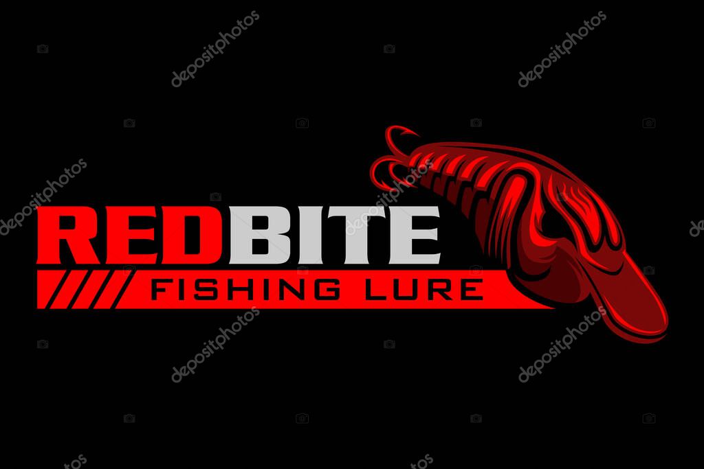 Lures fish fishing logo, design template vector illustration. great to use as your fishing company logo