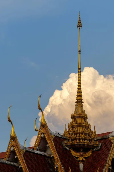 Tempeldach Und Wat Phra Kaew Bangkok Thailand — Stockfoto