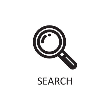 Beyaz arkaplanda iş simgesi vektörü.