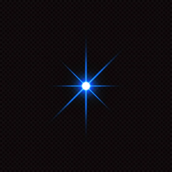 Blitzlicht Auf Schwarzem Hintergrund Vektor Glühfunkeleffekt Abstrakte Linsenentzündung Blinklichter — Stockvektor