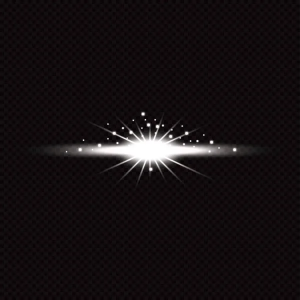 Kreativa Vektorillustration Ljusa Belysning Strålkastare Ljuskällor Isolerad Transparent Bakgrund Konst — Stock vektor
