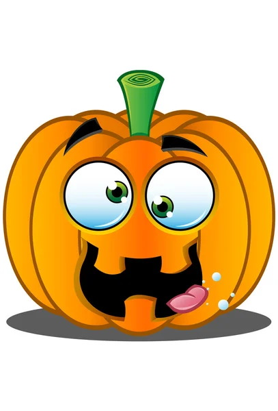 Jack-o'-Lantern Pumpkin Face - 9 — Stock Vector