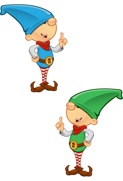 Elf Mascot - ötlet — Stock Vector