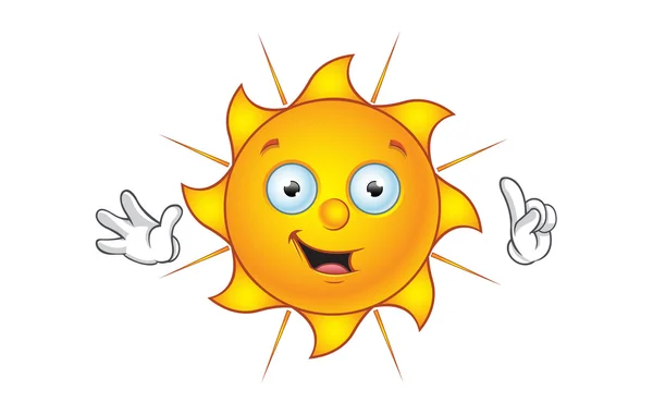 Sonnencharakter - eine Idee haben — Stockvektor