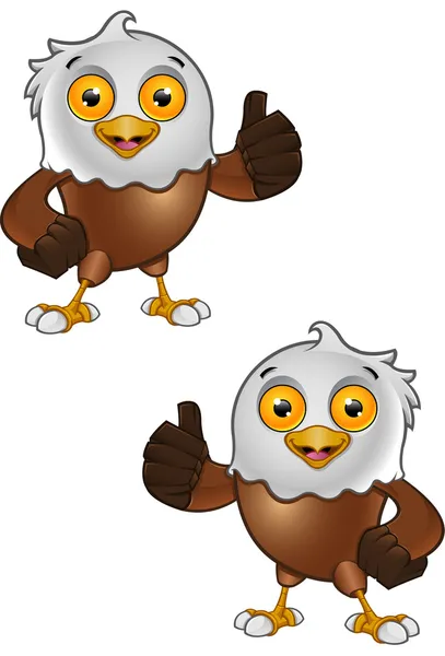 Bald Eagle Character 3 — Stock Vector