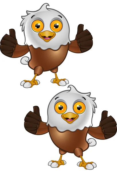 Bald eagle karakter 5 — Stockvector