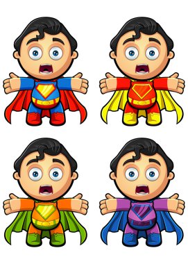 bir süper kahraman karakteri - bağırarak