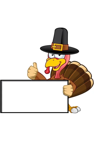 Carácter de Thanksgiving Turkey — Vector de stock