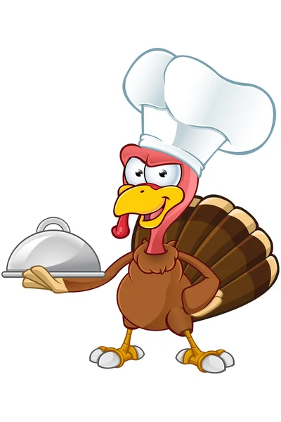 Carácter de Thanksgiving Turkey — Vector de stock