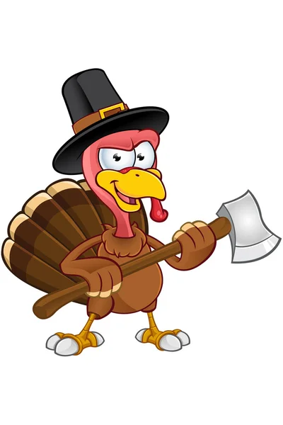 Thanksgiving Turkije karakter — Stockvector