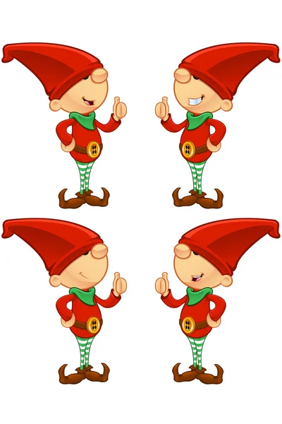 Red Elf — Stock Vector