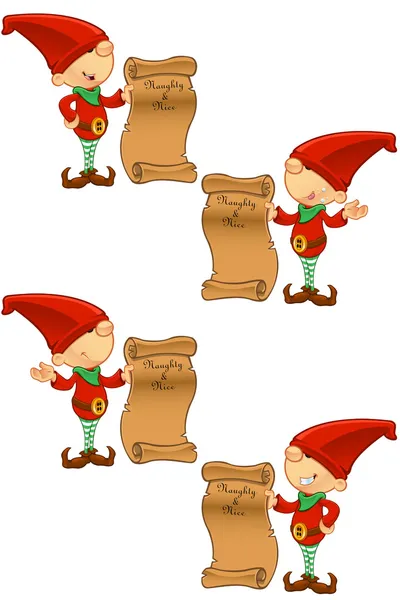 Red Elf — Stock Vector