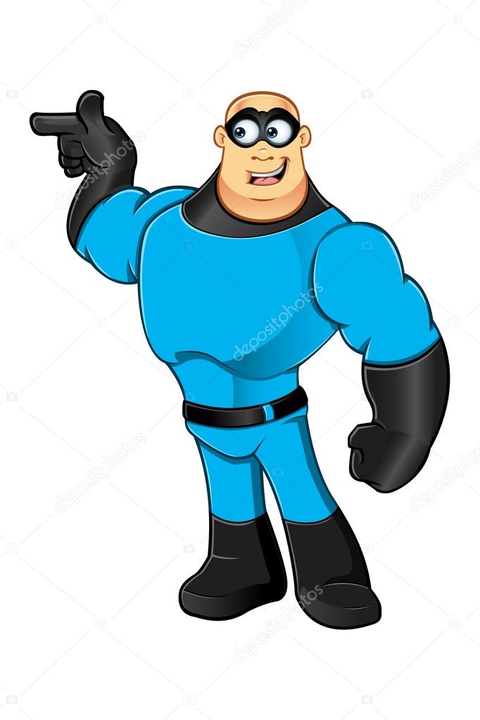 Blue Superhero