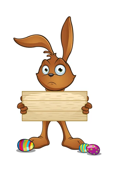 棕色的复活节兔 — 图库矢量图片