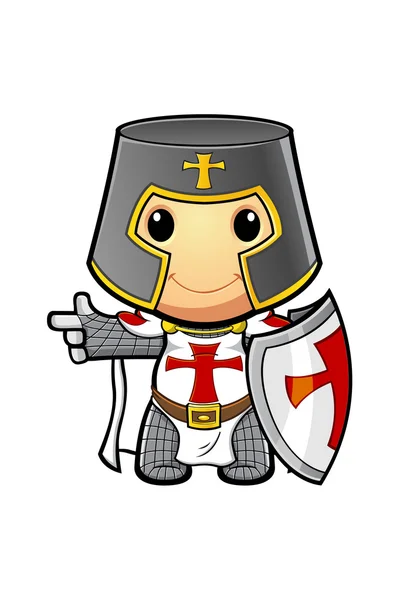 St Джордж мультфільм лицар — стоковий вектор