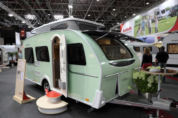 Dethleffs Tourist mobile home with elevating roof — Stock Photo, Image