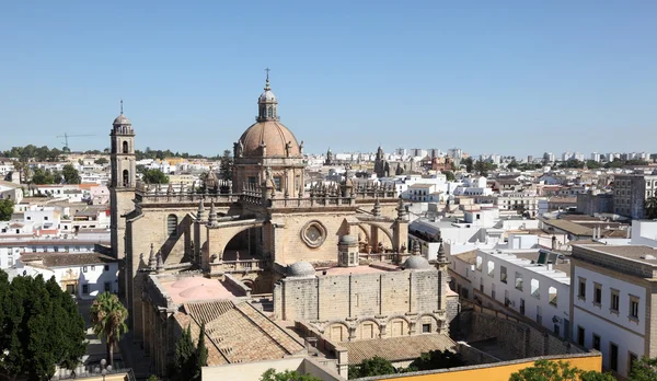 Katedralen San Salvador i Jerez de la Frontera, Andalusien Spanien — Stockfoto