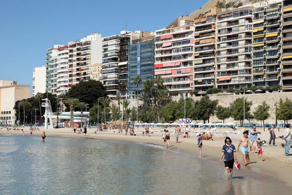 Stranden i alicante, Katalonien Spanien — Stockfoto