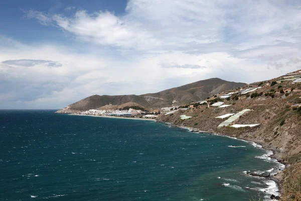 Ακτογραμμή στο castell de ferro στην Ανδαλουσία Ισπανία — Φωτογραφία Αρχείου