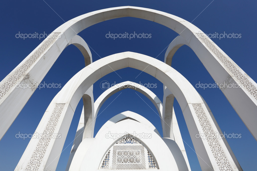 Islamic monument in the city of Doha, Qatar