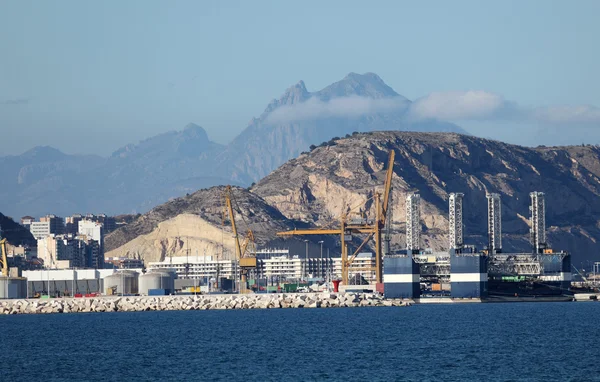 Endüstriyel port Alicante, İspanya — Stok fotoğraf