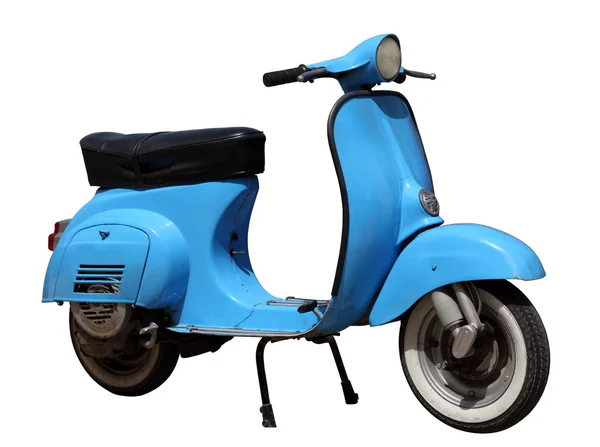 Scooter vintage azul — Foto de Stock