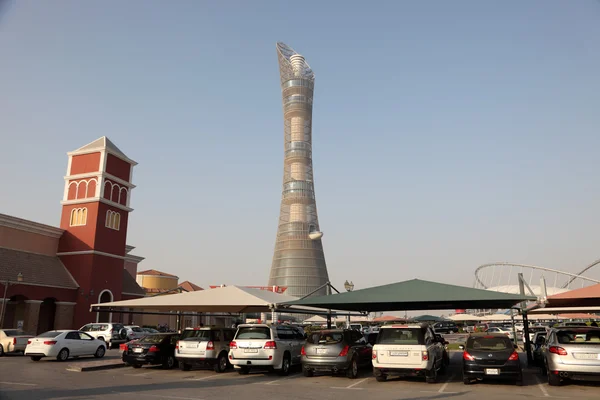 La tour Aspire dans le complexe sportif de Doha, Qatar — Photo