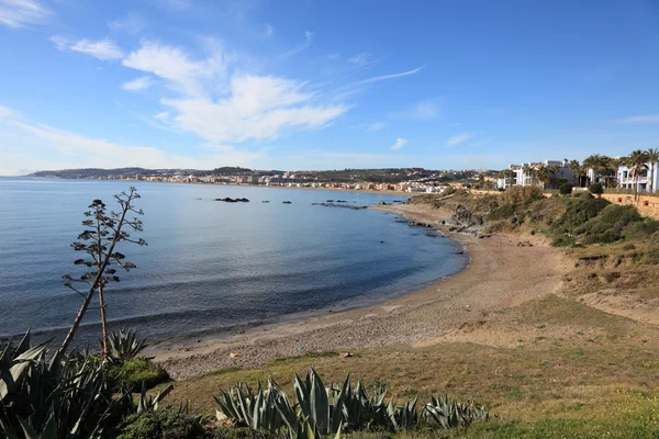 Costa del sol 海滩附近 sabinillas，西安大路，西班牙 — 图库照片