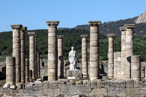 Ruína do templo romano em Bolonia, Andaluzia, sul da Espanha — Fotografia de Stock