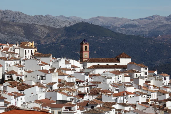 Algatocín Biala andaluzyjska wioska (pueblo blanco). prowincji malaga, Hiszpania — Zdjęcie stockowe