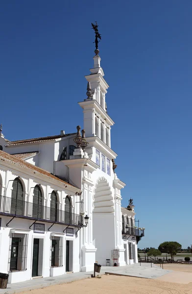 Provinsen El Rocio (Ermita del Rocio eller Ermita de El Rocio) i provinsen Huelva, Andalusien, Spanien — Stockfoto